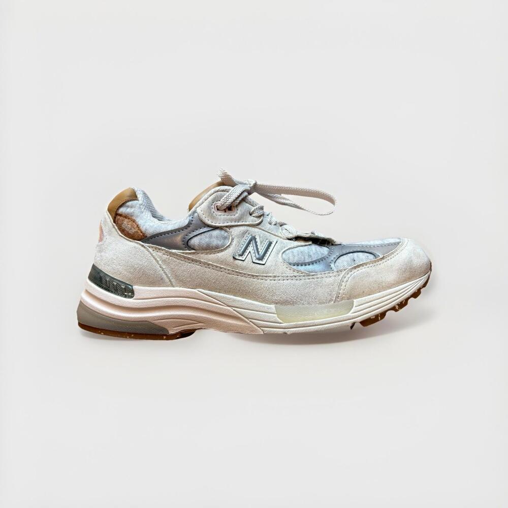 New Balance Women Shoes 992 Cork Beige Raw Silk White Size 9.5 Running Sneakers
